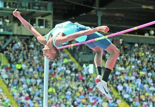Pokerte beim Hochsprung und gewann: Mutaz Barshim. Foto:ap