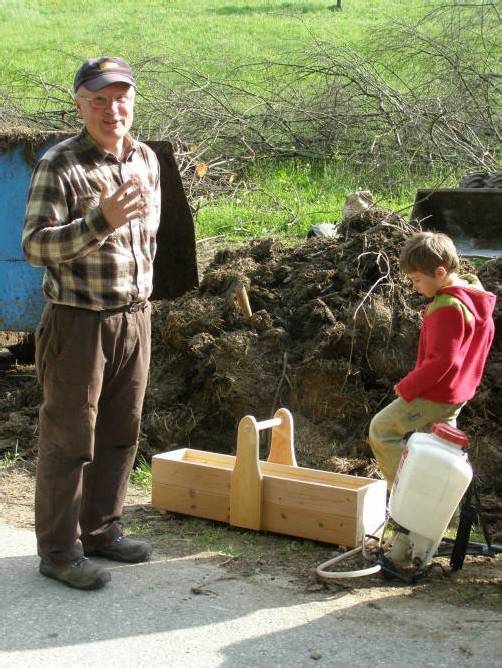 Rudolf Hoheneder referiert über biologischen Landbau.