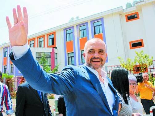 Sozialist Edi Rama lag gestern in Führung. Foto: Reuters