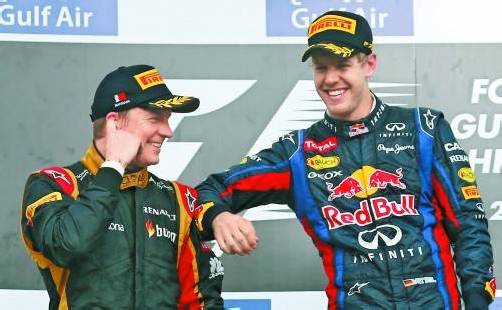 Stimmt die Chemie auch dann, wenn man in einem Team fährt? Kimi Räikkönen und Sebastian Vettel. Foto: gepa