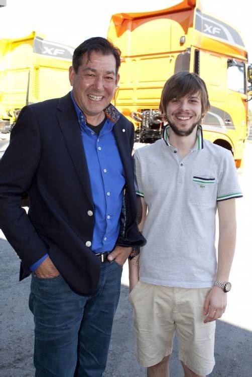 Transportunternehmer Martin Hartmann (l.) und Christoph Balasch.