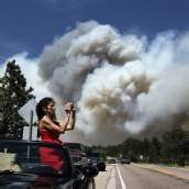 Flucht vor Waldbrand