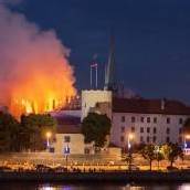 Großbrand im Rigaer Schloss