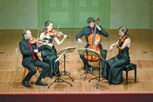 Amaryllis-Quartett im Markus-Sittikus-Saal. Foto: Schubertiade