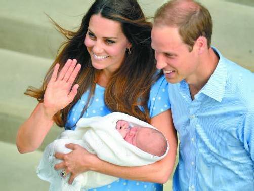 Baby-Prinz George tritt in die Fußstapfen seiner Mutter: Alle wollen sein Wickeltuch. Foto: EPA
