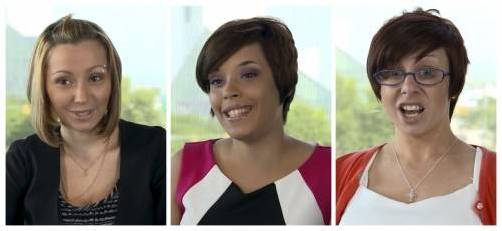 Berry, DeJesus und Knight (von links) wurden rund ein Jahrzehnt im Haus ihres mutmaßlichen Entführers gefangen gehalten. Foto: AP