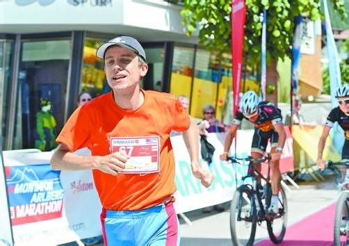 Der Tiroler Martin Knell erreichte nach 3:21:34 Stunden das Ziel in St. Anton am Arlberg. Foto: Veranstalter