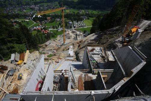 Fertig gebaut werden die Schanzen in Tschagguns auf alle Fälle. Foto: vn/hartinger