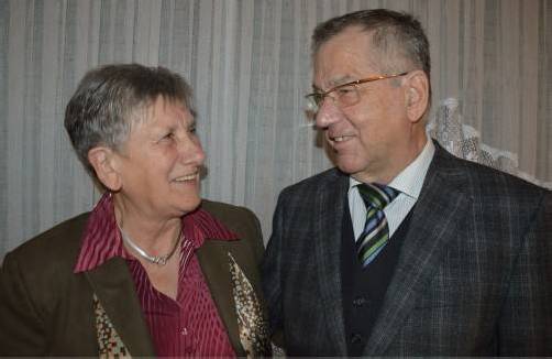 Marianne und David Sila an ihrem Ehrentag.