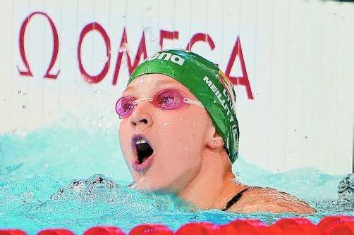 Staunt über ihre Weltrekordzeit: Ruta Meilutyte. Foto: apa