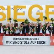 Roter Teppich für Europameisterinnen
