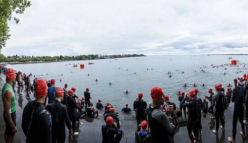 351 Einzelstarter und 56 Staffeln beteiligten sich an der zweiten Auflage des Trans-Vorarlberg-Triathlons von Bregenz nach Lech. Fotos: VN/Stiplovsek