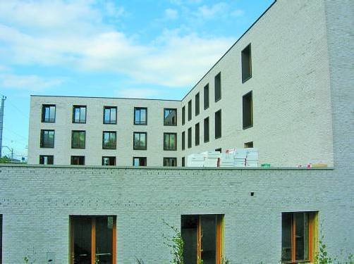 Baustelle Pflegeheim Birkenwiese: Die Klinkerfassade gibt dem Haus eine besondere Note. Foto: Hagen