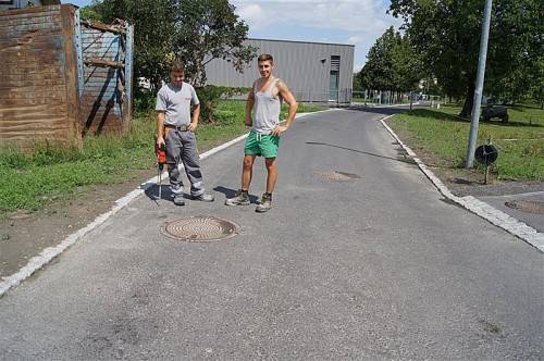 Bis auf den Deckbelag ist das Lustenauer Straßenprojekt „Am Böhler“ fertiggestellt. Foto: eh