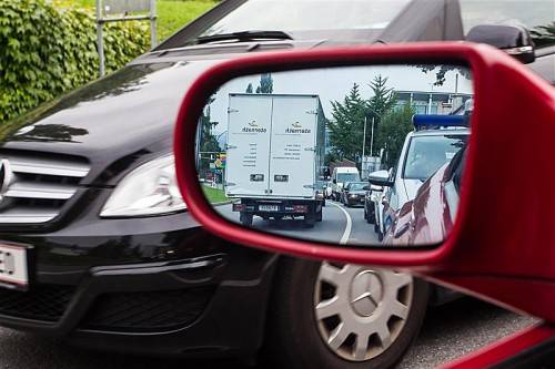 Bregenz, Citytunnel, am Mittwoch um 17:52 Uhr: Der Abendverkehr nimmt die vertrauten Formen an. Fotos: VN/Steurer