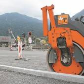 Straßensperre wegen finaler Bauarbeiten
