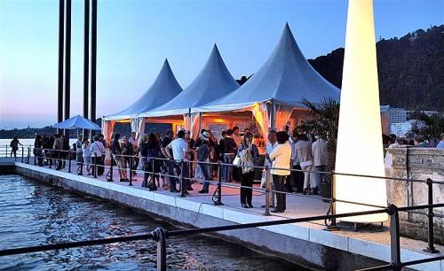 Der See, der Sonnenuntergang, die Sunset-Stufen und ein Programm für die ganze Familie: Das Bregenzer Stadtfest 2013 in den Seenanlagen. foto: bregenz tourismus