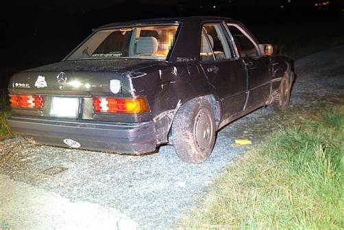 Die beiden Burschen fuhren das Auto zu Schrott. Foto: kapo