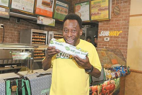 Heute werben Superstars wie Ex-Weltfußballer Pelé aus Brasilien für die Fastfood-Kette. Foto: ap