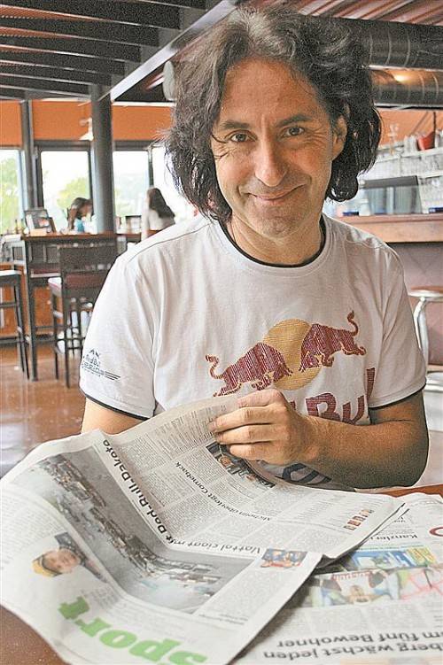 Joe Fritsche interessiert sich vor allem für den Sportteil der VN. LI