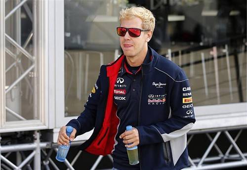 Mit einem neuen „Look“ kreuzte Sebastian Vettel in Spa-Francorchamps auf. Foto: reuters