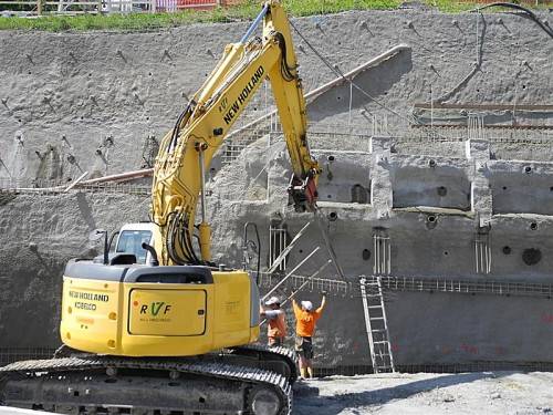 Stabilität durch Erdanker, heißt es in Feldkirch. Foto: SM