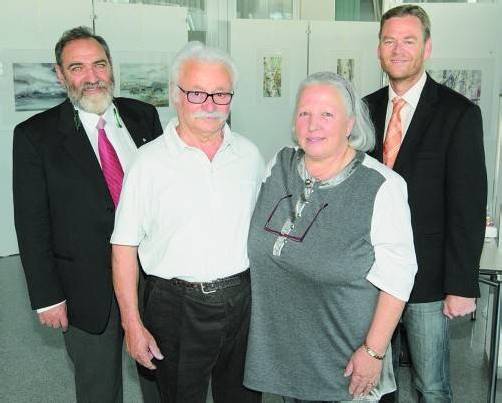 Veit Romeo, Sigi und Barbara Andergassen mit Direktor Harald Maikisch (v. l.). FOTOS: A. Meusburger