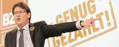 Will als Vertreter des Mittelstands und „Steuerreformer“ das BZÖ im Hohen Haus halten: Parteichef Josef Bucher. Foto: APA