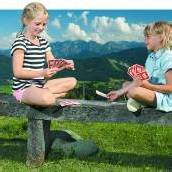 Eine Jasspartie im Freien