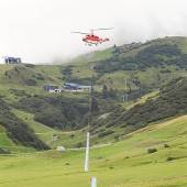 Spezialhelikopter für „Skischaukelbau“