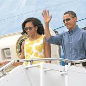 Die Obamas im Urlaub beim Geldadel
