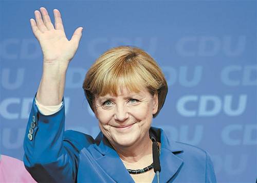 Alte und neue Bundeskanzlerin: Angela Merkel ist die große Wahlsiegerin der Bundestagswahl in Deutschland. Foto: Reuters