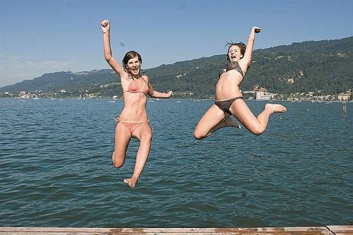 Am Bodensee garantiert: Ungetrübter Badespaß. Foto: Steurer