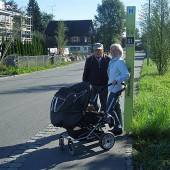 Dach für Haltestelle an Philipp-Krapf-Straße