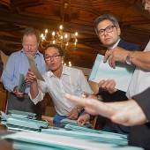 Betretene Gesichter bei der ÖVP in Dornbirn