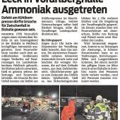 Ammoniakaustritt in der Vorarlberghalle
