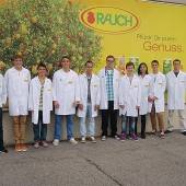 Künftige Fachkräfte bei Rauch Fruchtsäfte