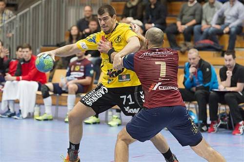Bregenz-Neuzugang Ivan Dimitrijevic erzielte bei seinem Debüt im gelb-schwarzen Trikot einen Treffer.
Foto: vn/Stiplovsek