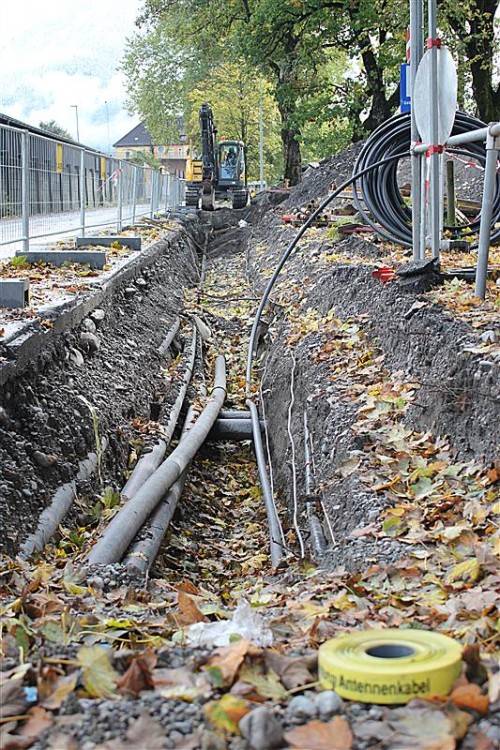 Die Arbeiten für den Verbandssammler verlaufen nach Plan.