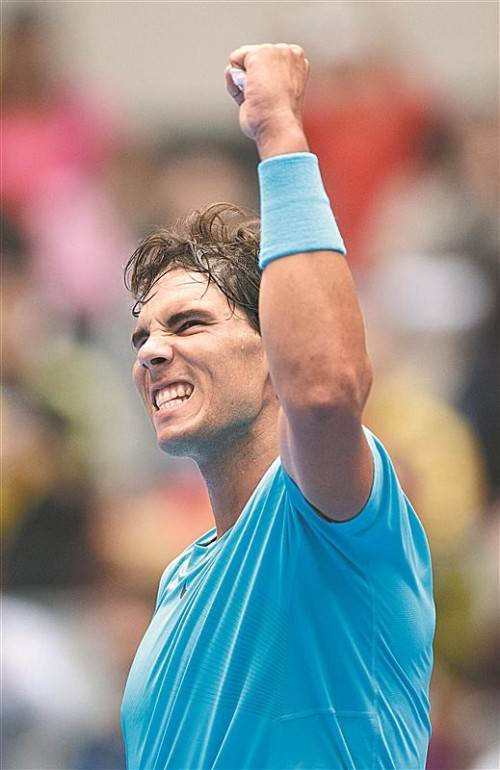Gezittert, aber gewonnen: Rafael Nadal. Foto: apa