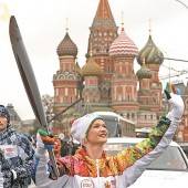 Fackellauf nach Sotschi startete in Moskau