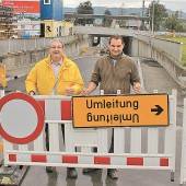 Unterführung ist früher als geplant wieder offen