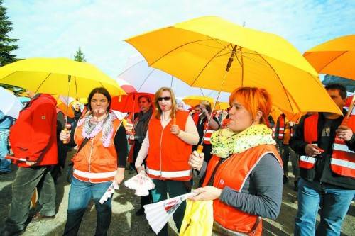 Am Montag wurde in Hohenems demonstriert. Foto: vn/hofmeister
