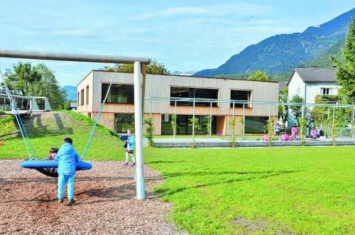 Der Kindergarten hat auch ein großzügiges Freigelände. Foto: STB