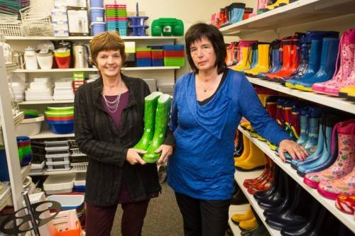 Die Gummistiefel sind einer der Klassiker bei Gummi Kühne. Foto: VN/Steurer