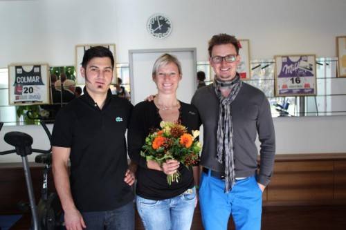 Michael Allgäuer, Physiotherapeutin Birgit Andergassen und Alexander Fröis freuen sich über die Erweiterung des Angebots. Fotos: Schwald