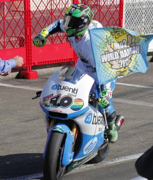 Pol Espargaro holte sich mit dem Tagessieg den WM-Titel. Foto: ap