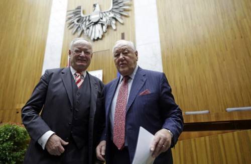 Präsidenten des Seniorenrats: Andreas Khol (VP), Karl Blecha (SP).