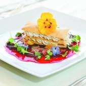 Creme-Schnitte von der Forelle