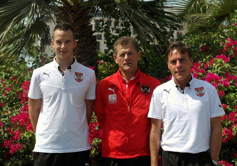 Lucas Bundschuh 2013 bei der WM mit Ex-VFV-Präsident Horst Lumper.⇒VN